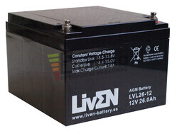 Batería 12 V 26 Amperios Liven Battery LVL26-12